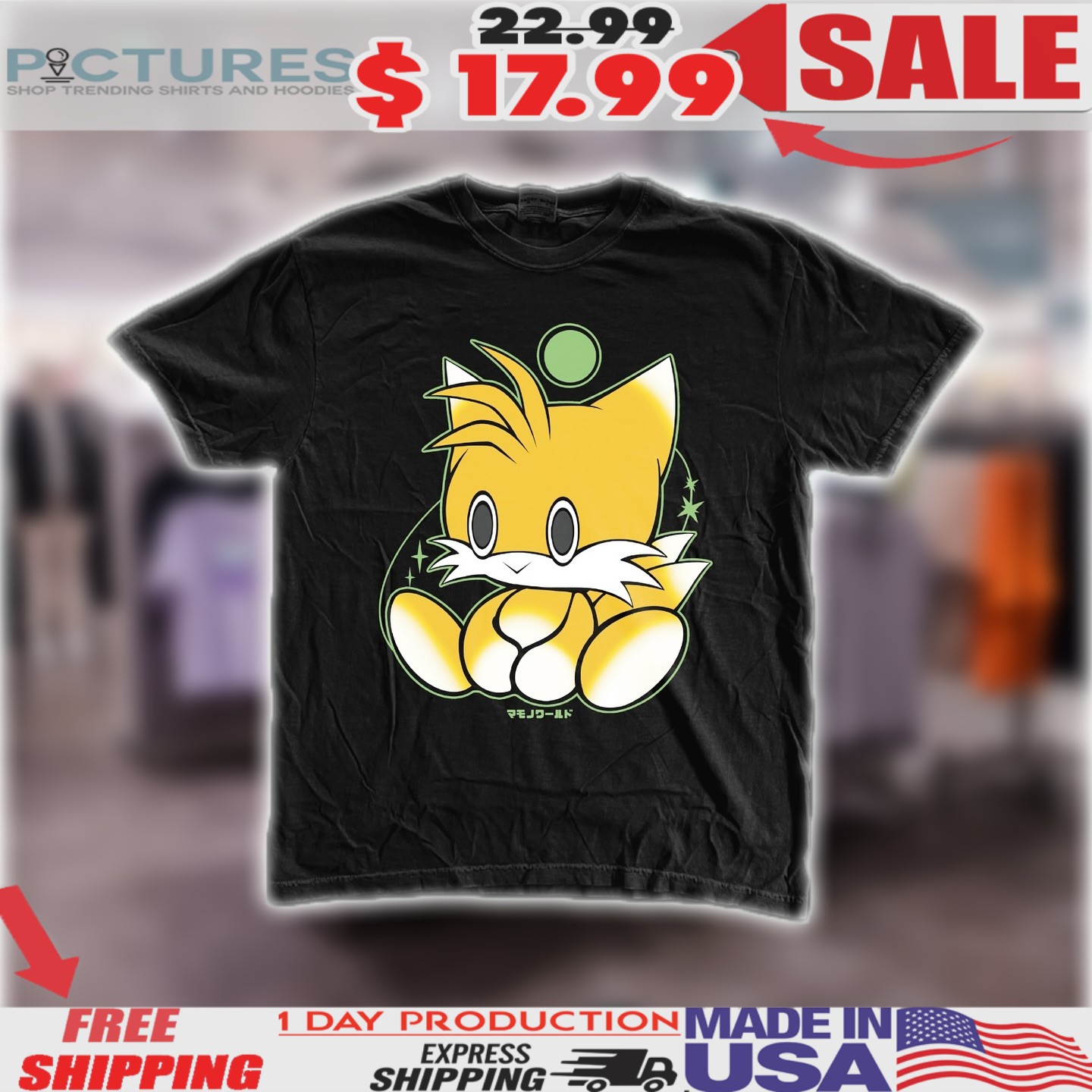 🚛Free Delivery: 📣SaleOff 20% Sonic Adventure Tails Chao Shirt ...
