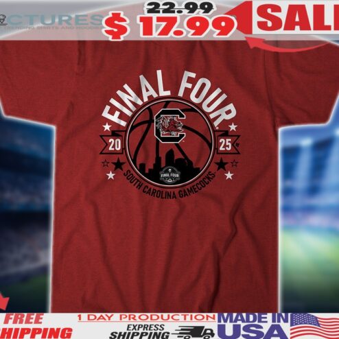 South Carolina Gamecocks Basketball 2025 Women's Final Four Logo Shirt
