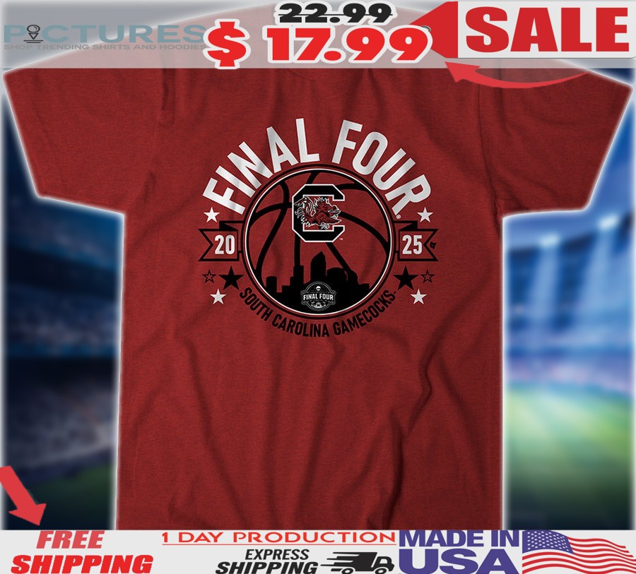 South Carolina Gamecocks Basketball 2025 Women's Final Four Logo Shirt