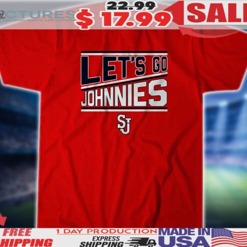 St. John's Red Storm Basketball Let's Go Johnnies Chant Shirt