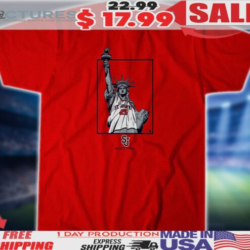 St. John's Red Storm Basketball New York's Team Statue Of Liberty Shirt
