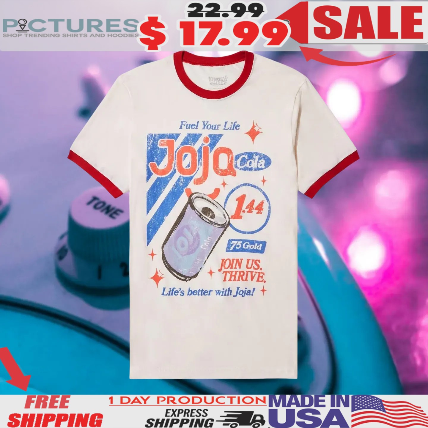 Stardew Valley Joja Cola Fuel Your Life Life's Better With Joja Vintage Shirt
