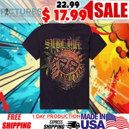 Sublime Sun Logo & Plants Vintage Shirt