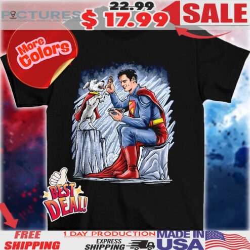 Superman and Krypto the Superdog X Norman Rockwell’s The American Way The Kryptonian Way shirt
