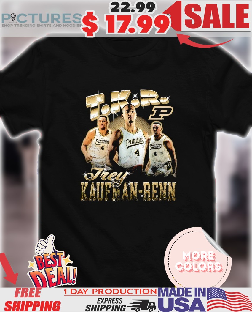 T K R Trey Kaufman Renn Purdue Boilermakers Basketball vintage bootleg style shirt