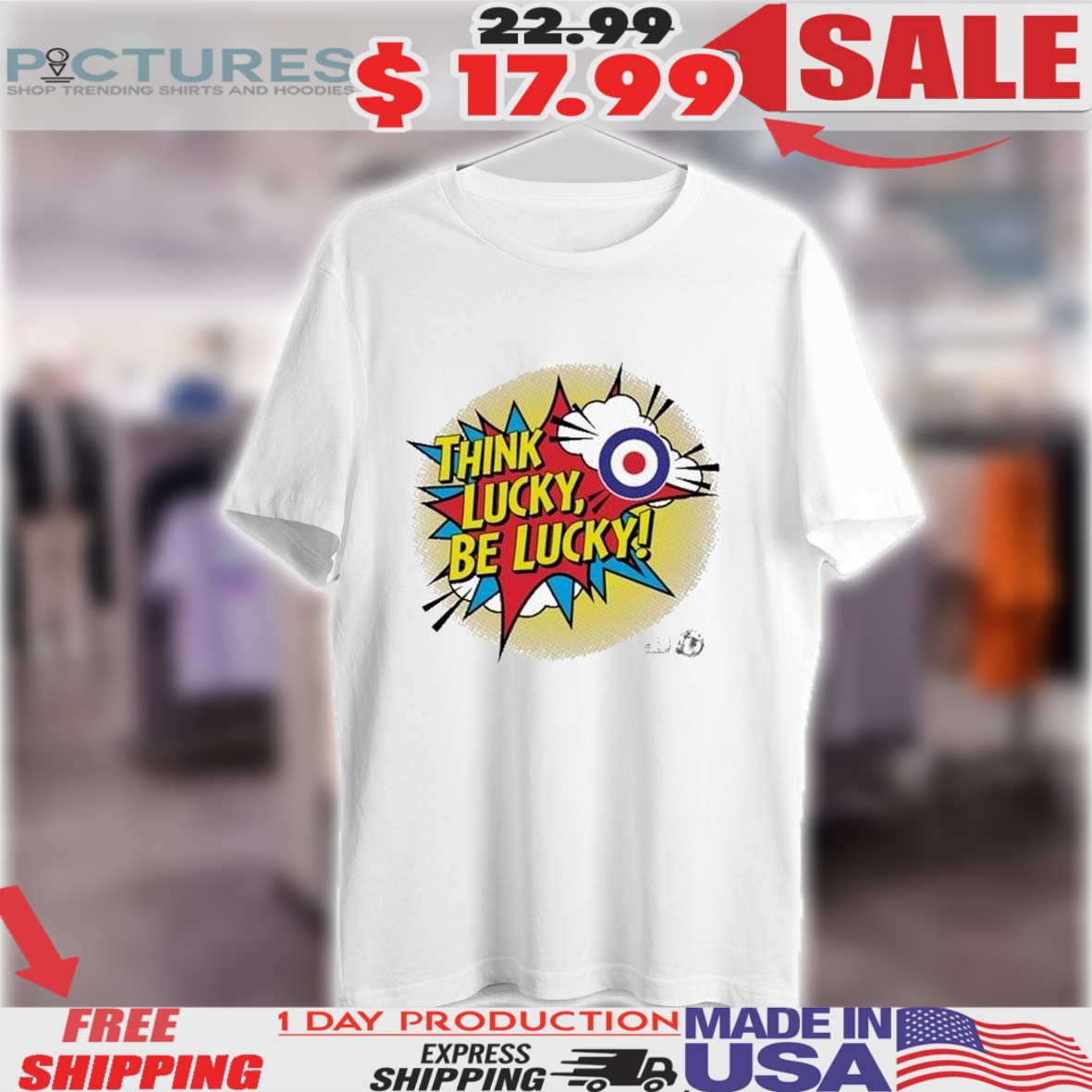 Teenage Cancer Trust Think Lucky Be Lucky Shirt