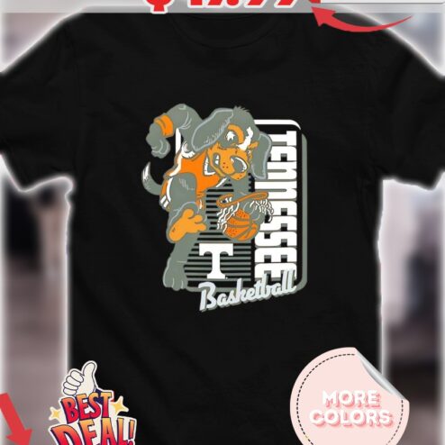 Tennessee Volunteers Basketball mascot dunk shirt