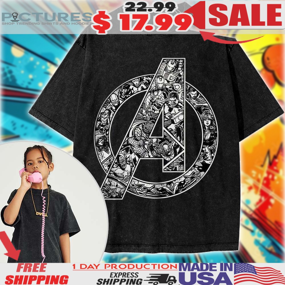 The Avengers Logo Marvel Comics For Kids Shirt