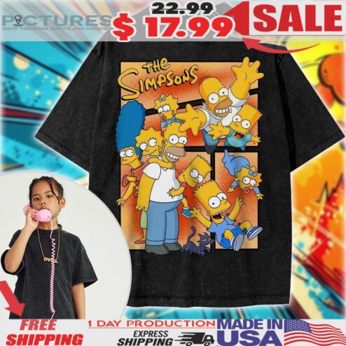 The Simpsons Kids Animated Vintage Shirt
