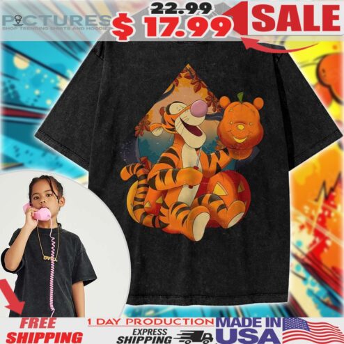 Tigger Winnie the Pooh Animated Halloween Kids Shirt