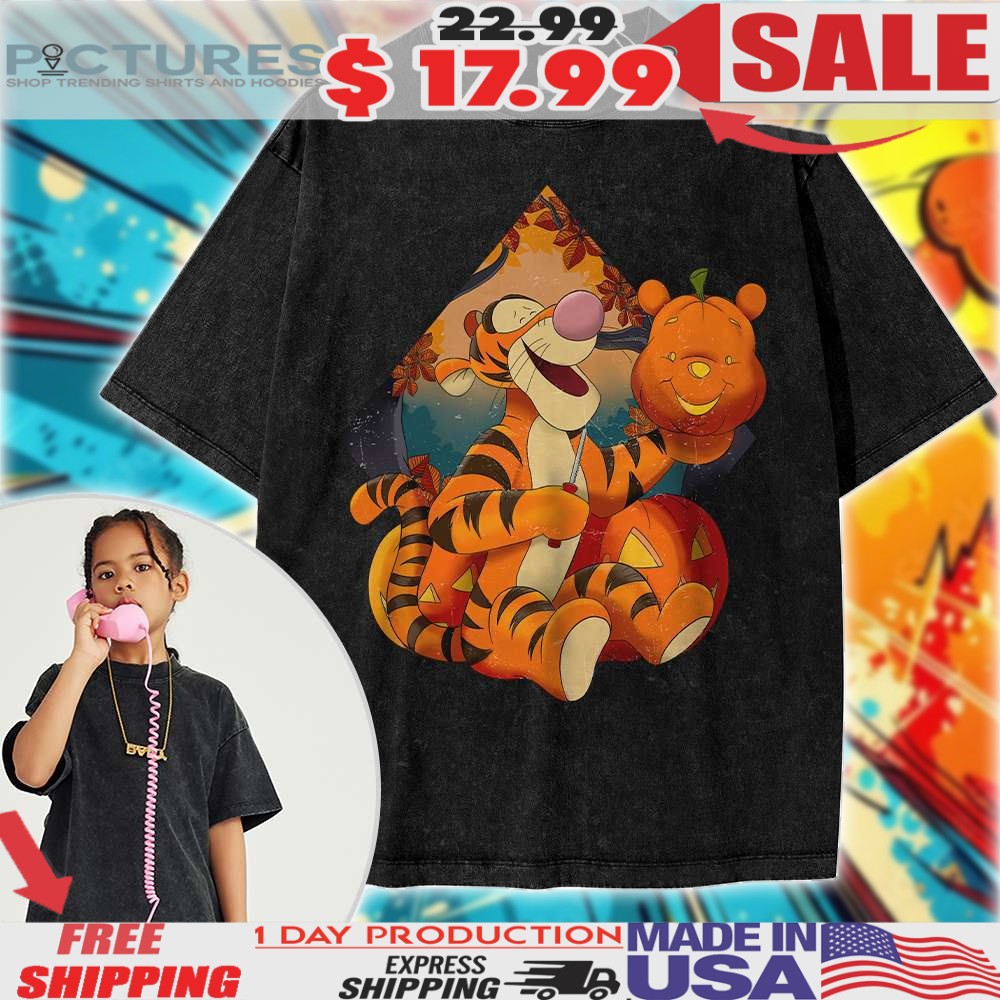 Tigger Winnie the Pooh Animated Halloween Kids Shirt
