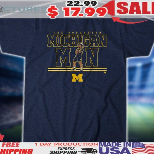 Tre Donaldson Michigan Man Michigan Wolverines Men's Basketball Shirt