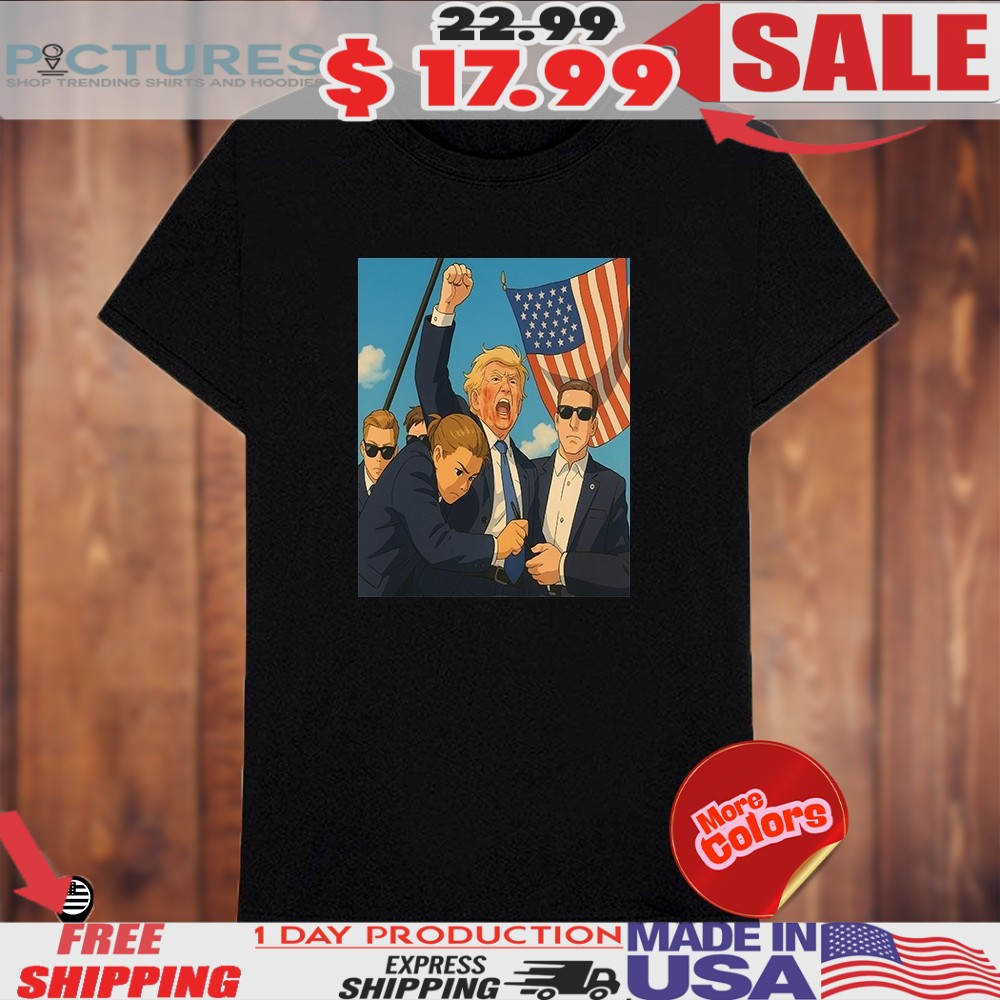Trump 2024 Shooting Assassination Anime Version Shirt