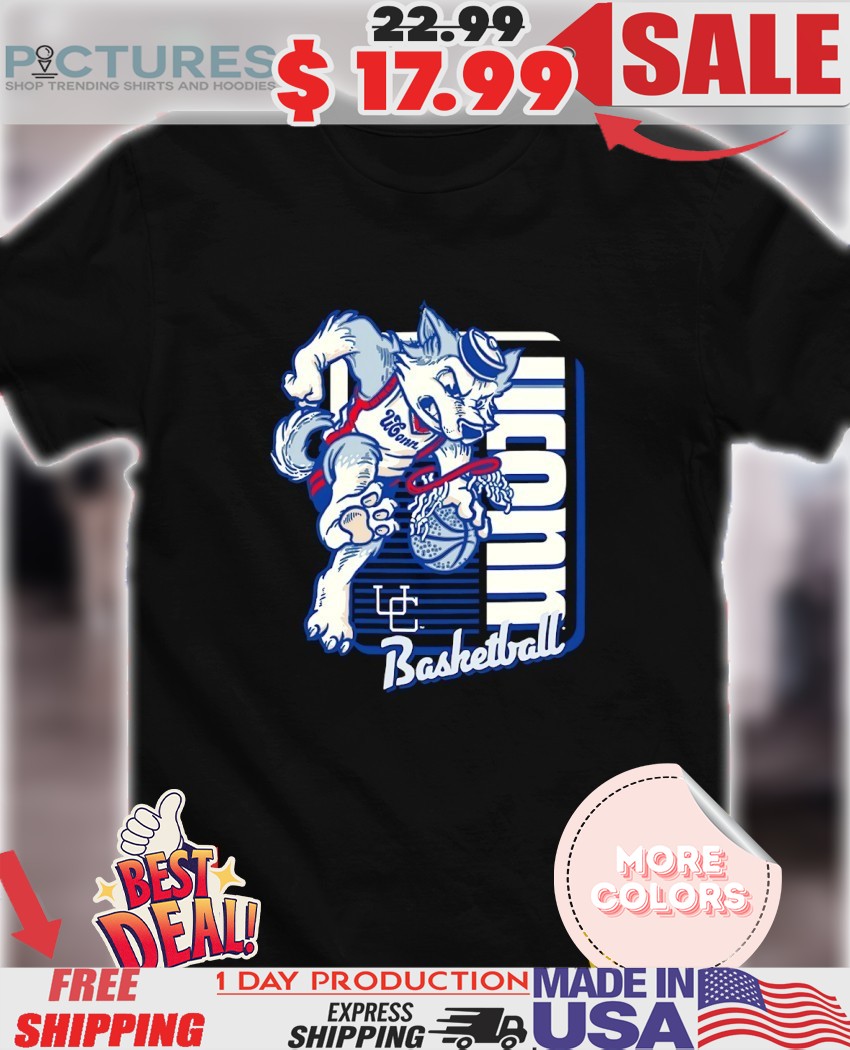 UConn Huskies Basketball mascot dunk shirt