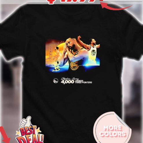 Warriors Guard Stephen Curry Night Night 4000 Career Three-Pointers shirt