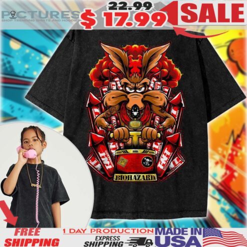 Wile E Coyote Looney Tunes Biohazard Cartoon For Kids Shirt