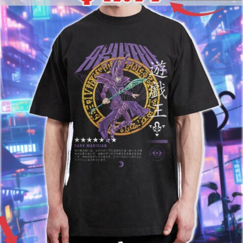 Yu-Gi-Oh! Dark Magician Purple Anime Shirt