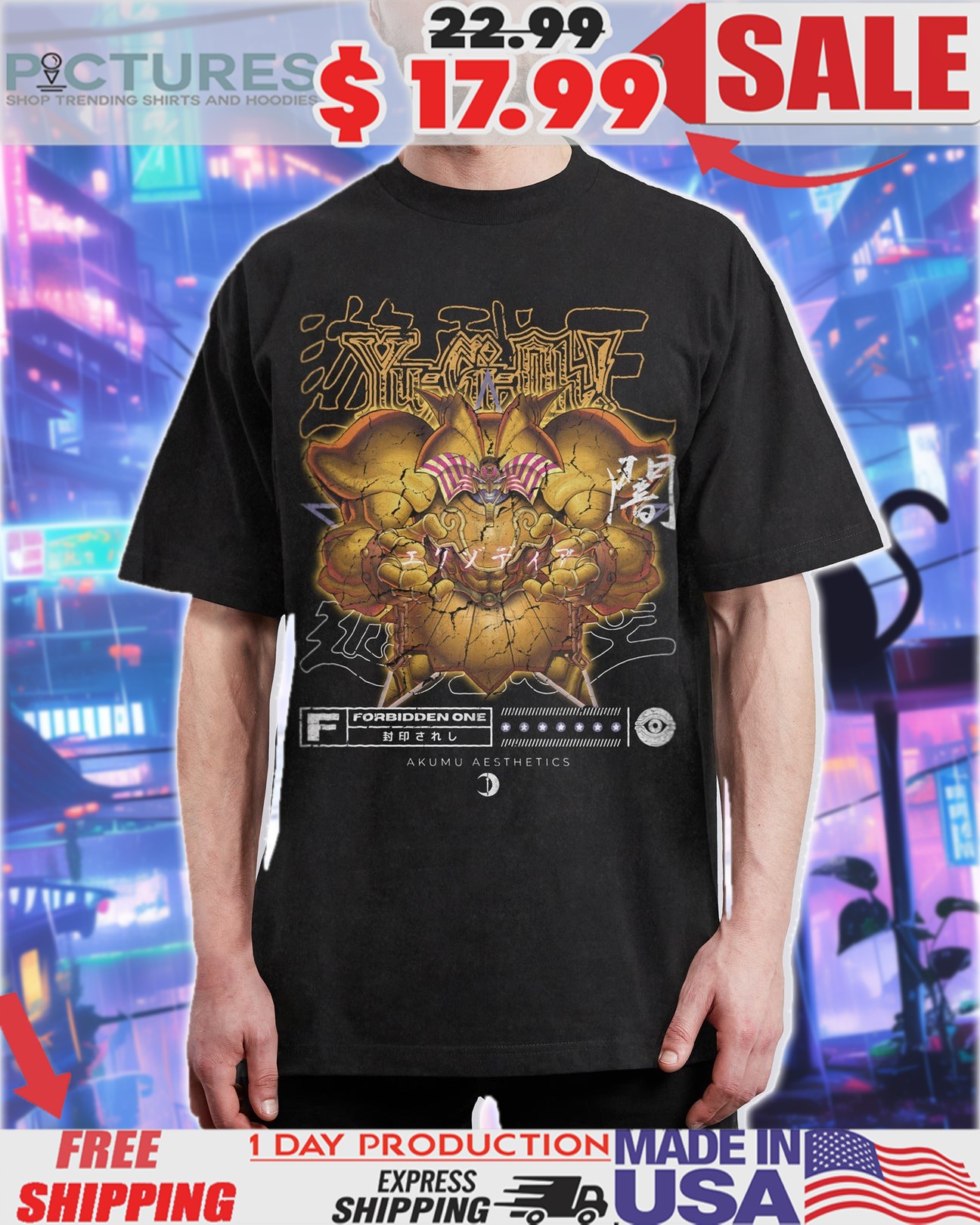Yu-gi-oh! Exodia Forbidden One Vintage Anime Shirt