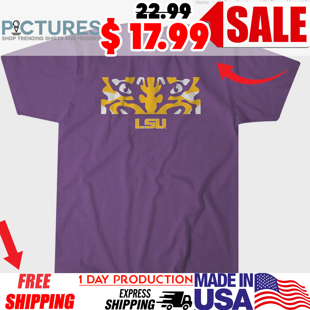 LSU Tigers Basketball Mascot Eyes 2025 Shirt