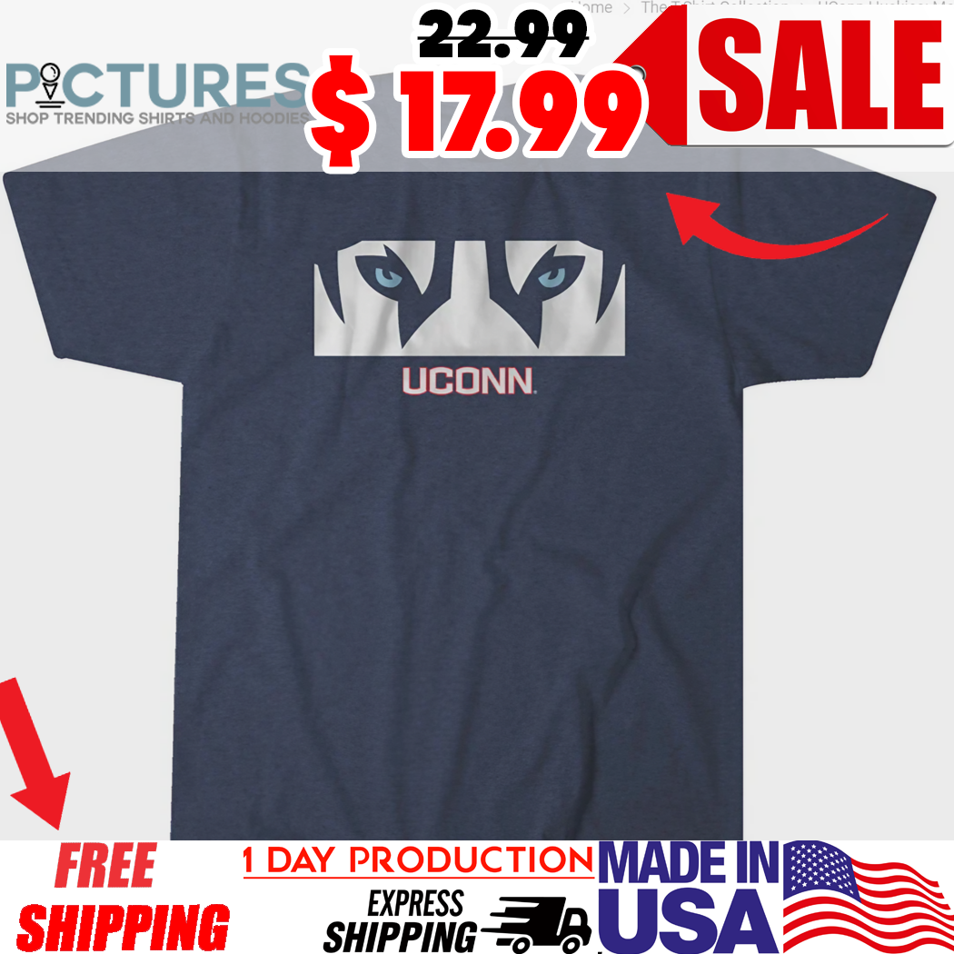 Uconn Huskies Basketball Mascot Eyes 2025 Shirt