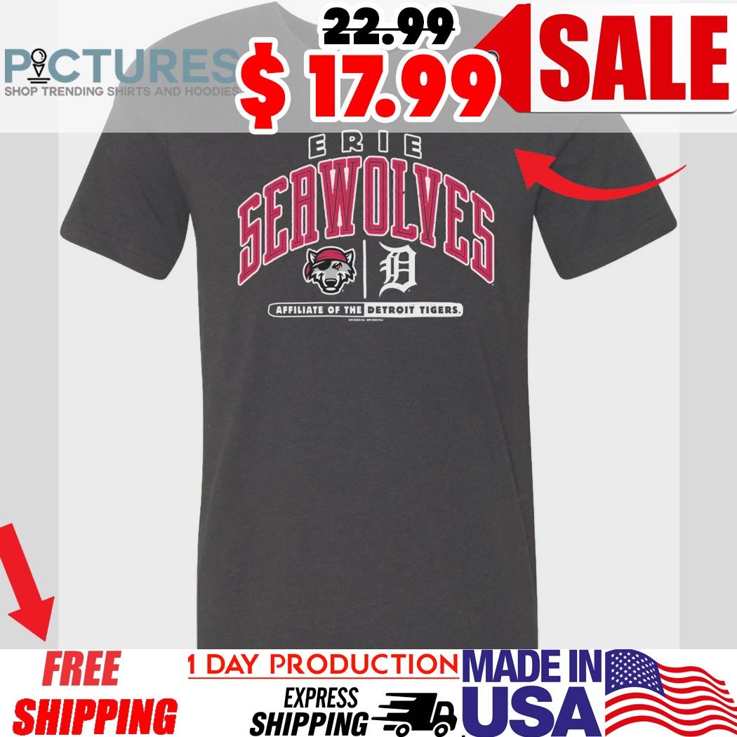 Erie Seawolves Affiliate Of The Detroit Tigers Mlb Baseball 2025 Shirt