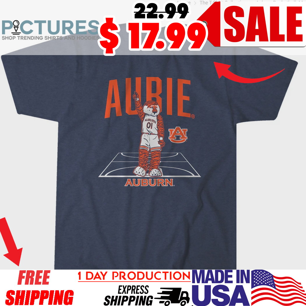 Auburn basketball mascot court shirt