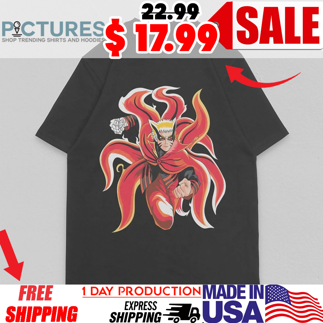 Camiseta Naruto Hokage Modo Baryon Manga Shirt