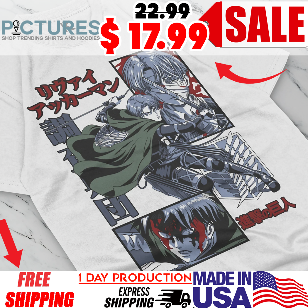 Levi Ackerman Attack On Titan Anime Graphic Shirt