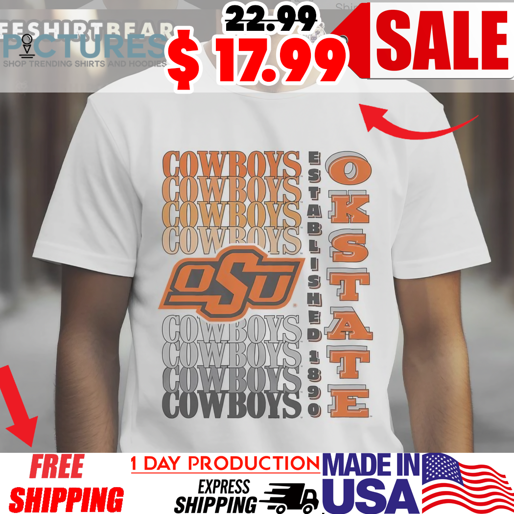 Oklahoma State Cowboys Gradient Wordmark Shirt