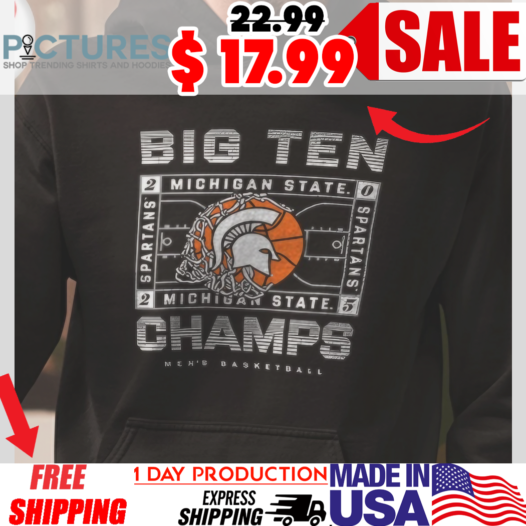 Michigan State Spartans Men’s Basketball 2025 Big Ten Champs shirt