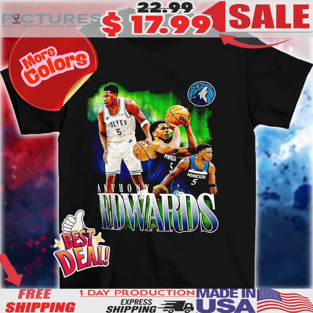 Anthony Edwards Minnesota Timberwolves NBA basketball notorious 3 0 player vintage bootleg style shirt