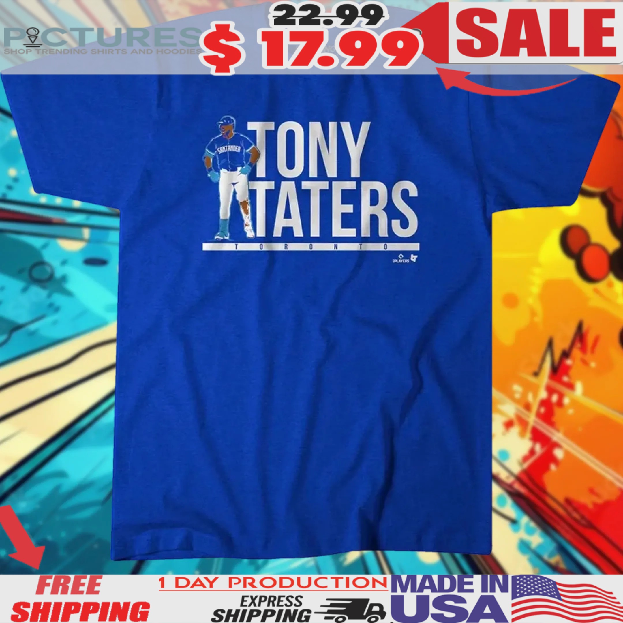 Anthony Santander Tony Taters Toronto Blue Jays Shirt