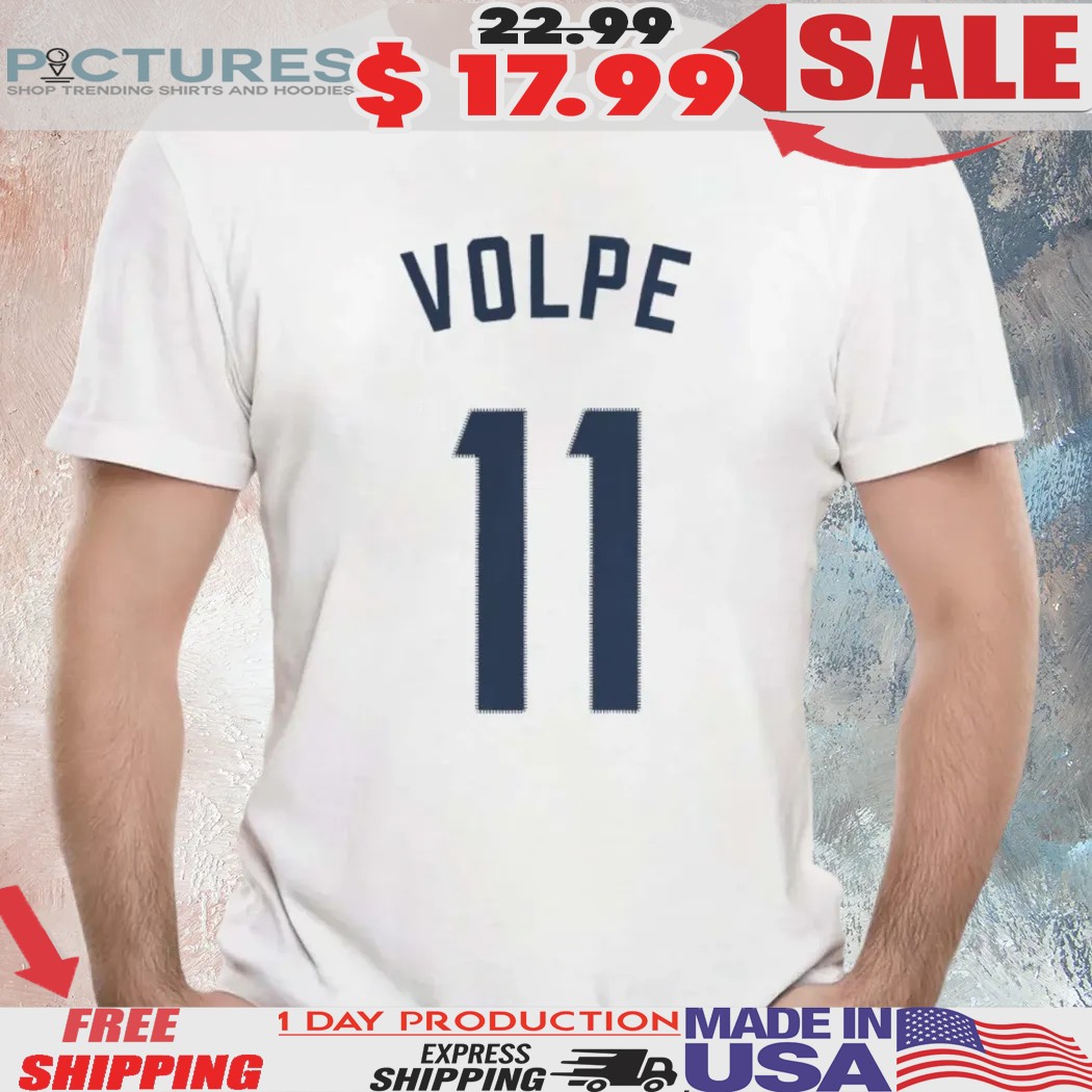 Anthony Volpe Number 11 New York Yankees MLB Baseball 2025 Shirt
