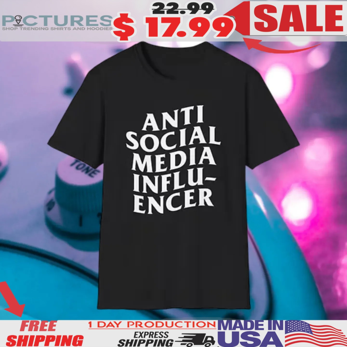 Anti Social Media Influencer Shirt