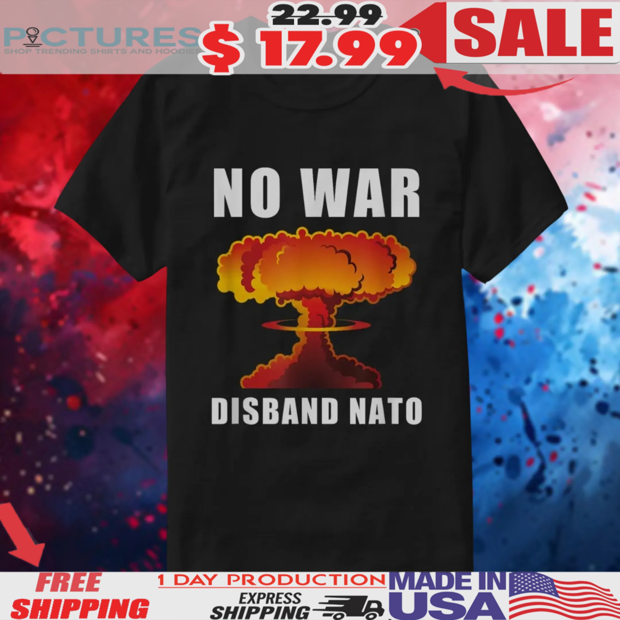 Anti War No War Disband Nato Shirt
