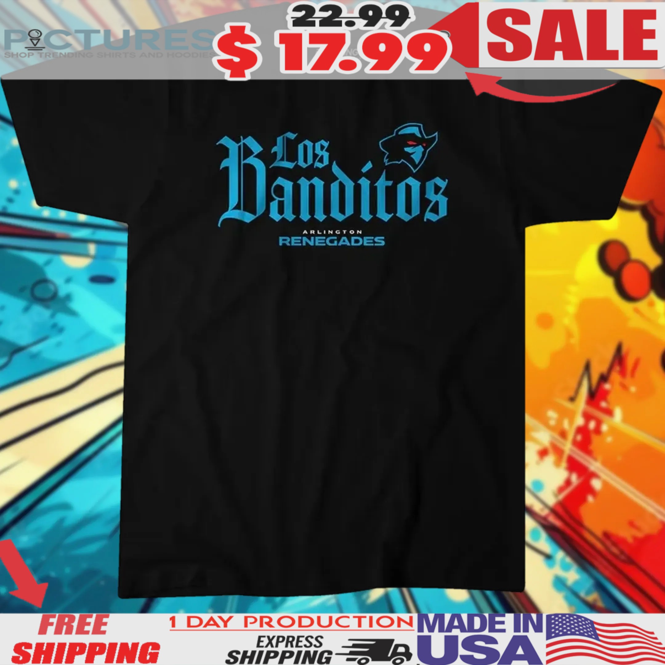 Arlington Renegades Los Banditos Shirt (1)