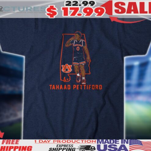 Auburn Tigers Basketball Tahaad Pettiford State Star Shirt
