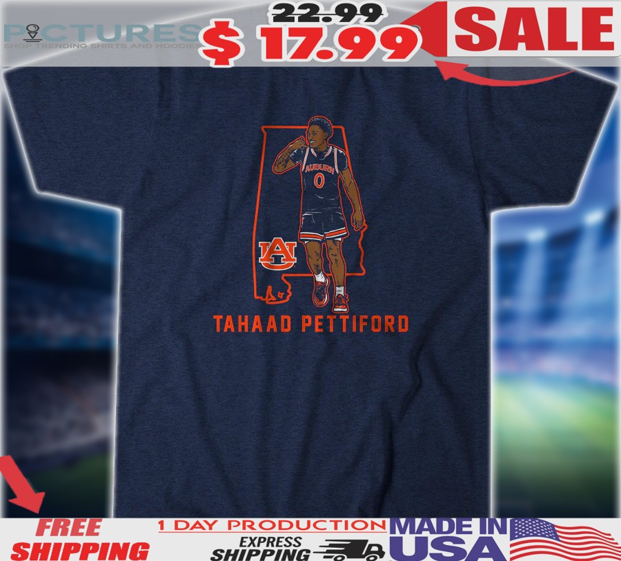 Auburn Tigers Basketball Tahaad Pettiford State Star Shirt