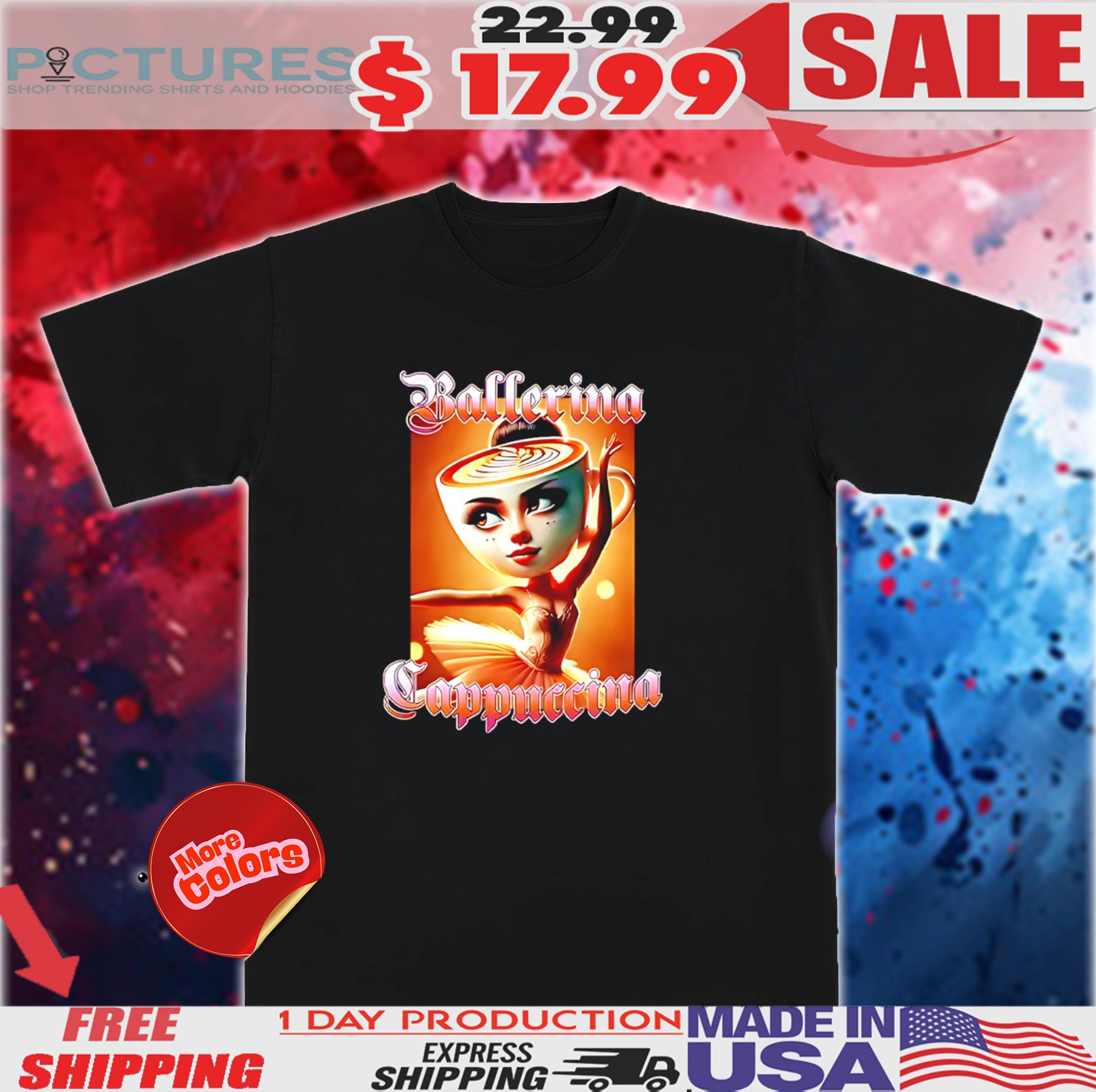 Ballerina Cappuccina Coffee Shirt