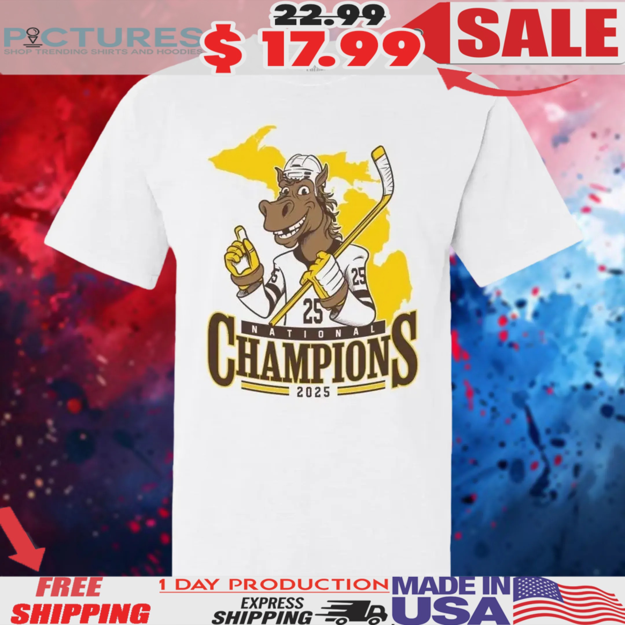 Barstool Western Michigan Broncos National Champions 2025 Shirt