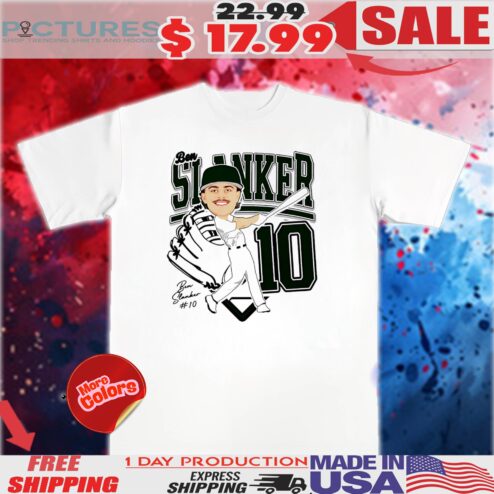 Ben Slanker 10 Ohio Bobcats baseball caricature chibi shirt