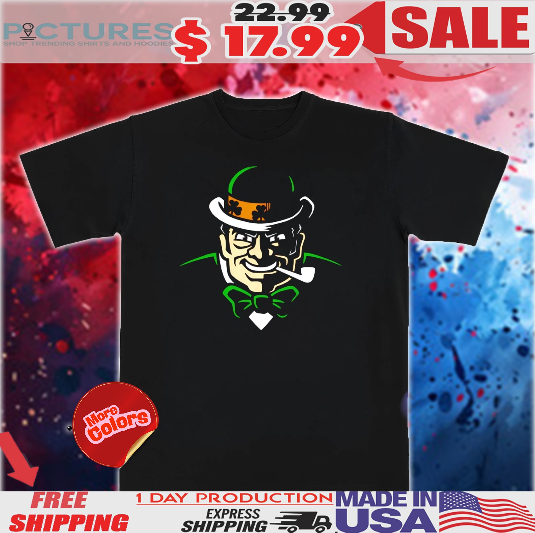 Boston Leprechaun Silhouette shirt