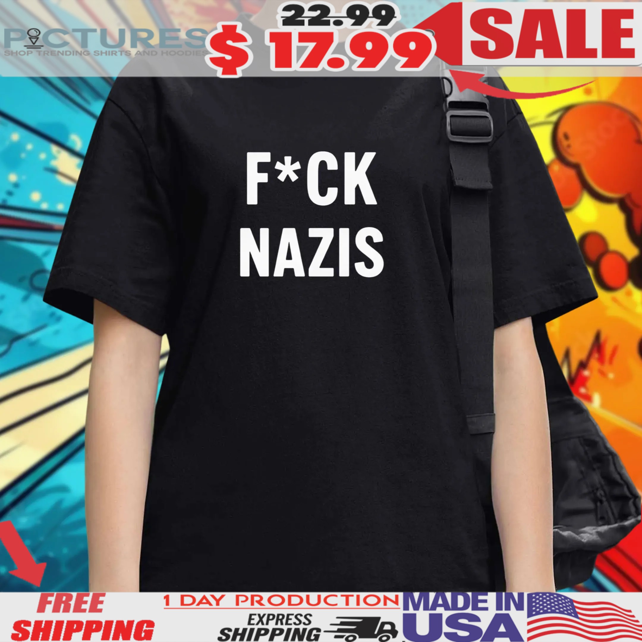 Brandon Friedman Fuck Nazis Shirt