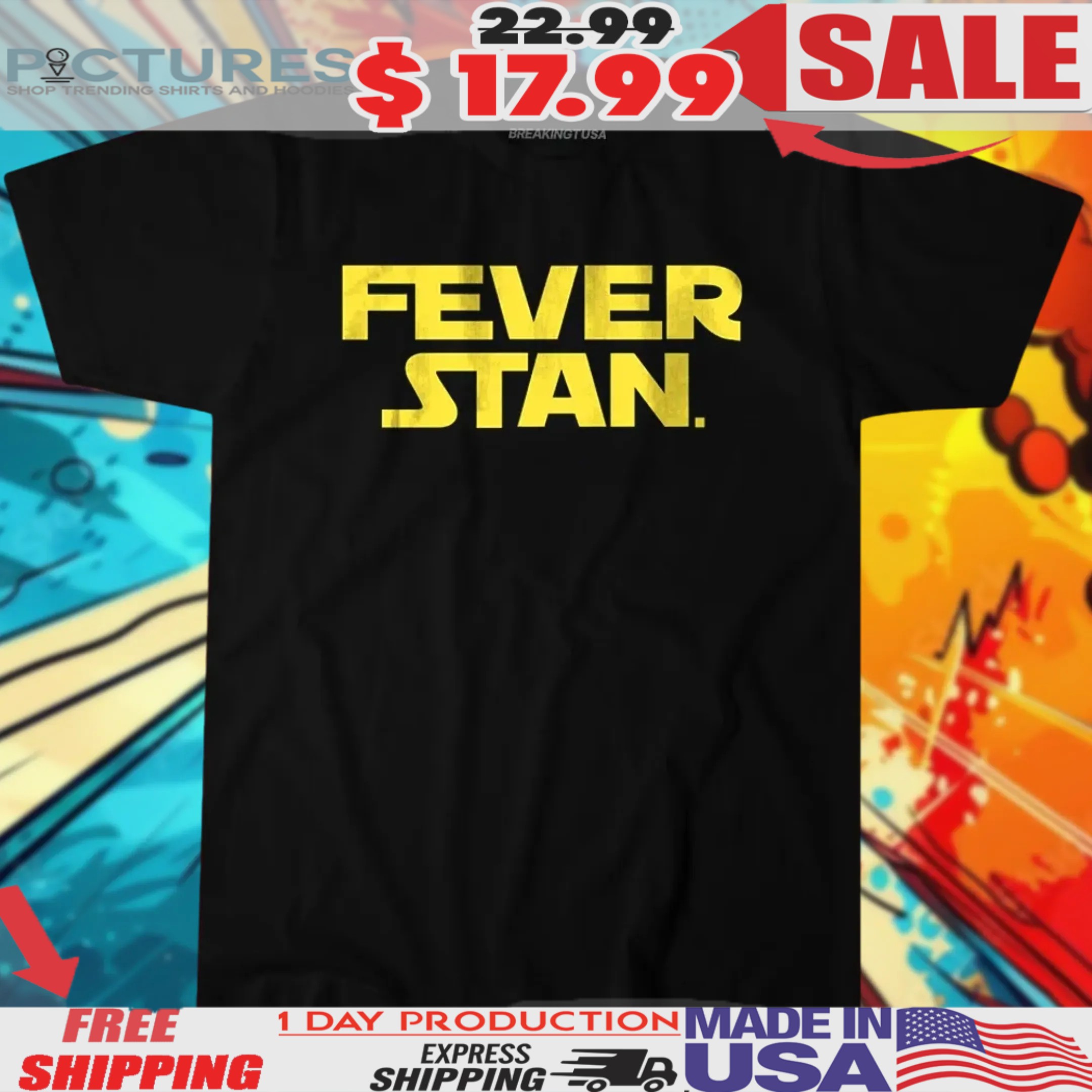 Caitlin Clark Fever Stan Star Wars Parody Shirt