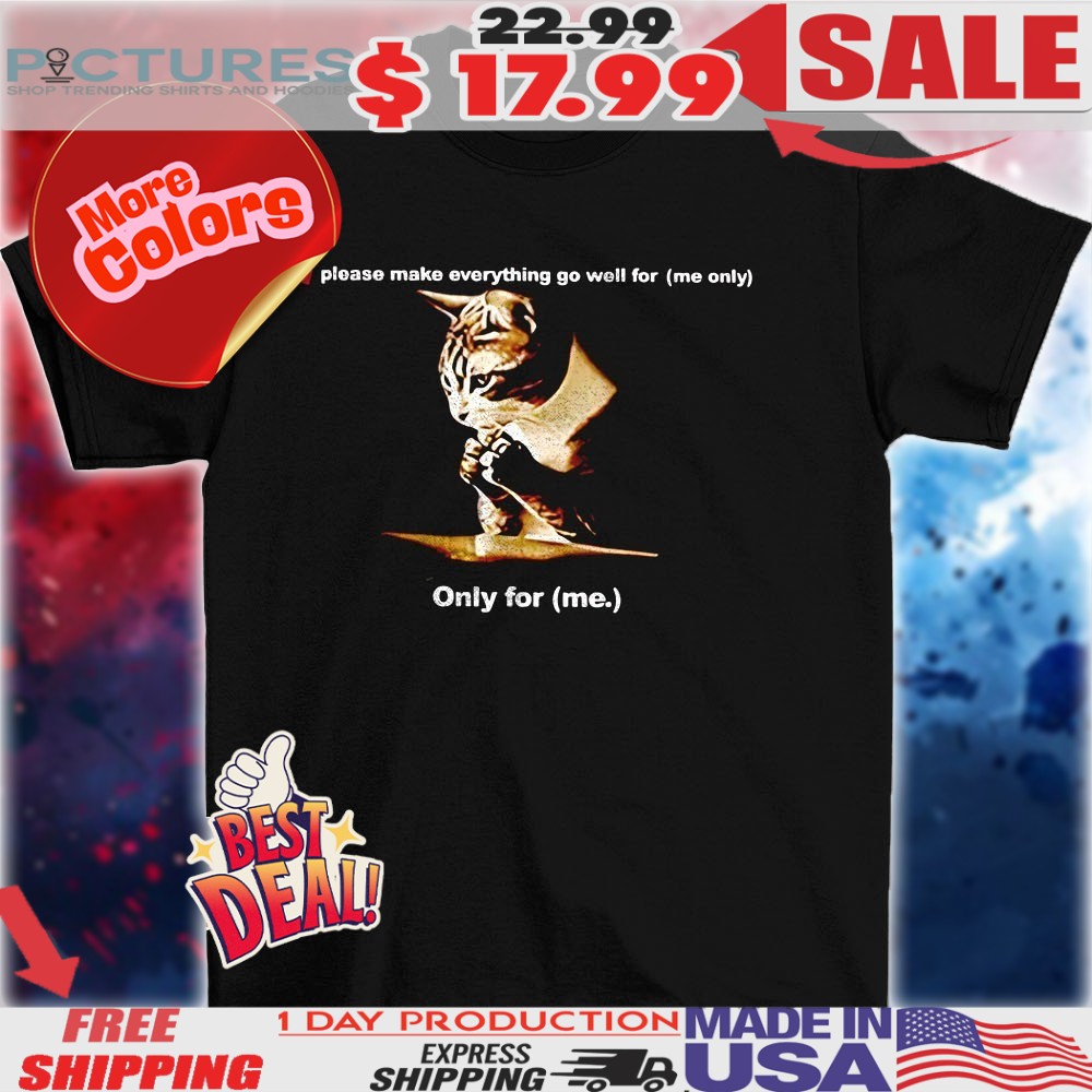 Cat praying please make everything go well for me only shirt