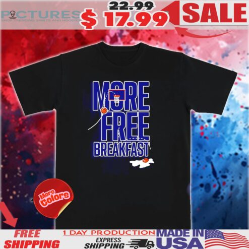 Chaney Johnson wearing more free breakfast basketball shirt