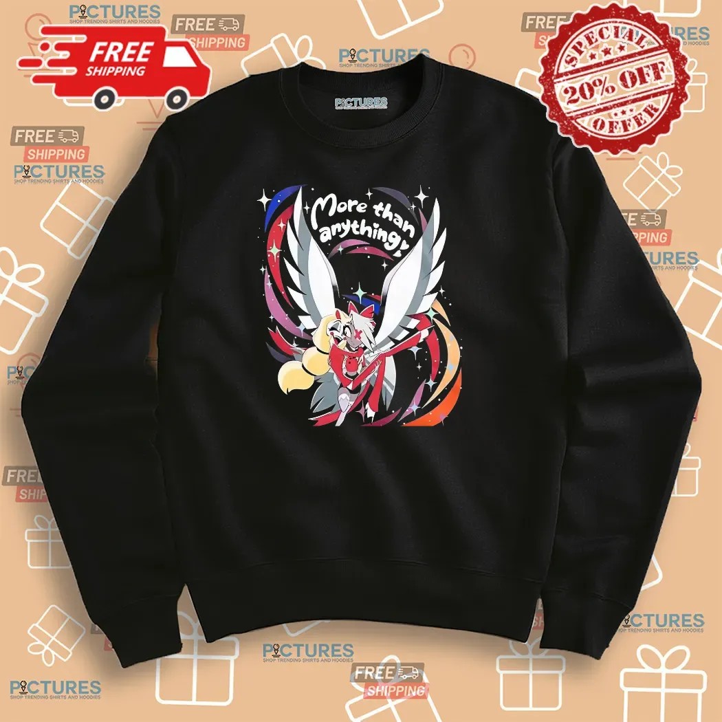 Charlie is bisexual Vaggie is a lesbian More Than Anything Hazbin Hotel Shirt