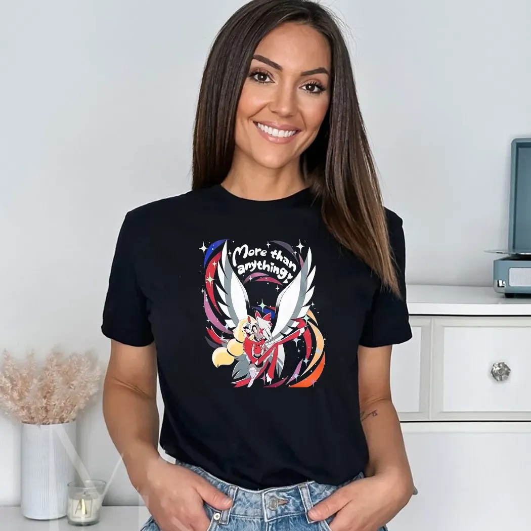Charlie is bisexual Vaggie is a lesbian More Than Anything Hazbin Hotel Shirt