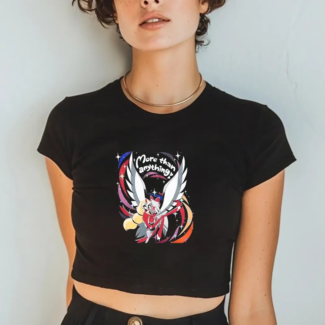 Charlie is bisexual Vaggie is a lesbian More Than Anything Hazbin Hotel Shirt