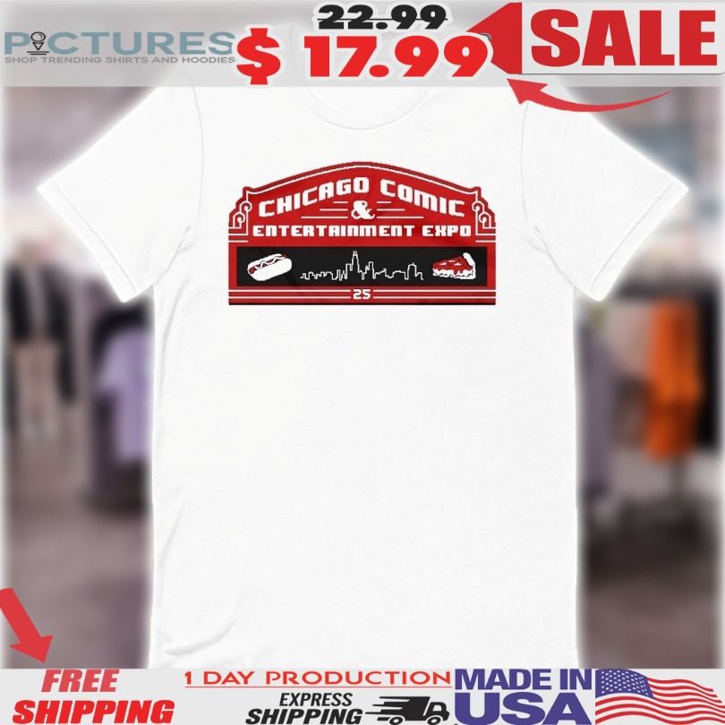 Chicago Comic And Entertainment Expo 8-Bit Stadium Shirt